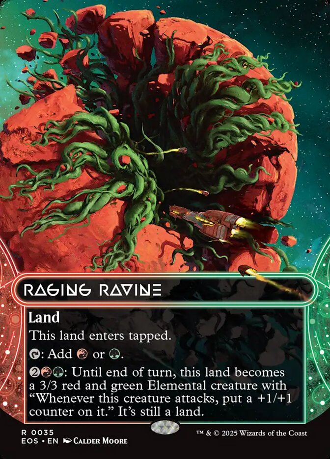 Raging Ravine, Edge Of Eternities: Stellar Sights Card Art