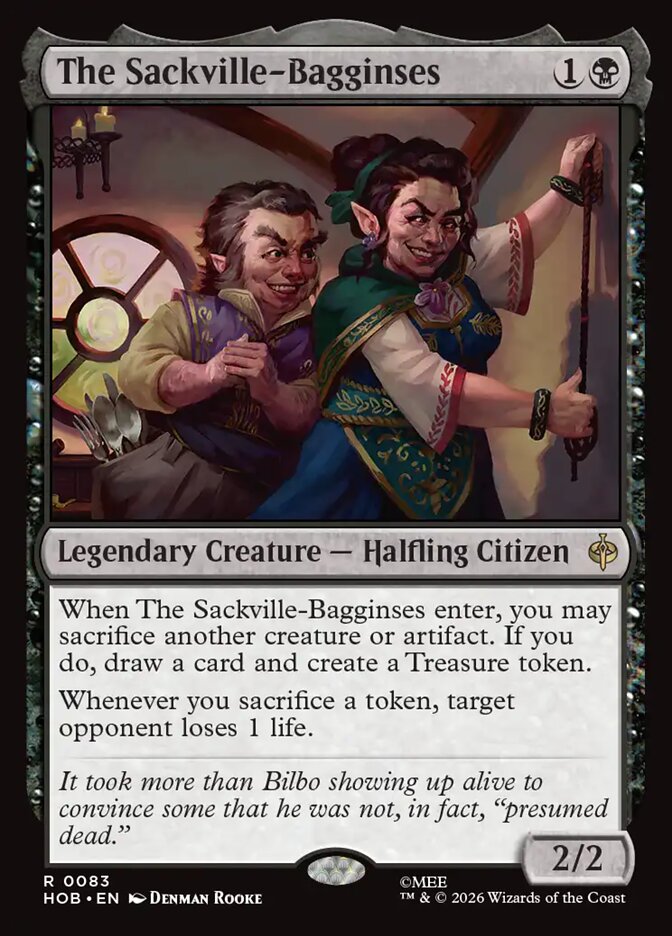 The Sackville-Bagginses, The Hobbit Card Art