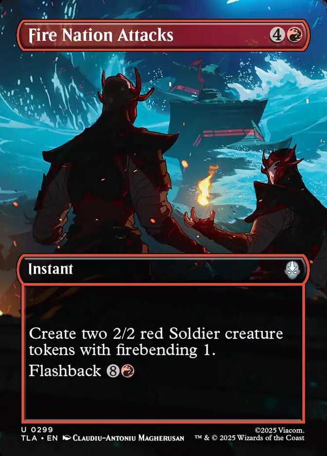 Fire Nation Attacks, Avatar: The Last Airbender Card Art