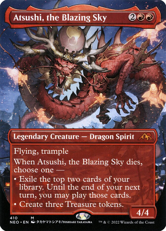 Atsushi, the Blazing Sky, Kamigawa: Neon Dynasty Card Art
