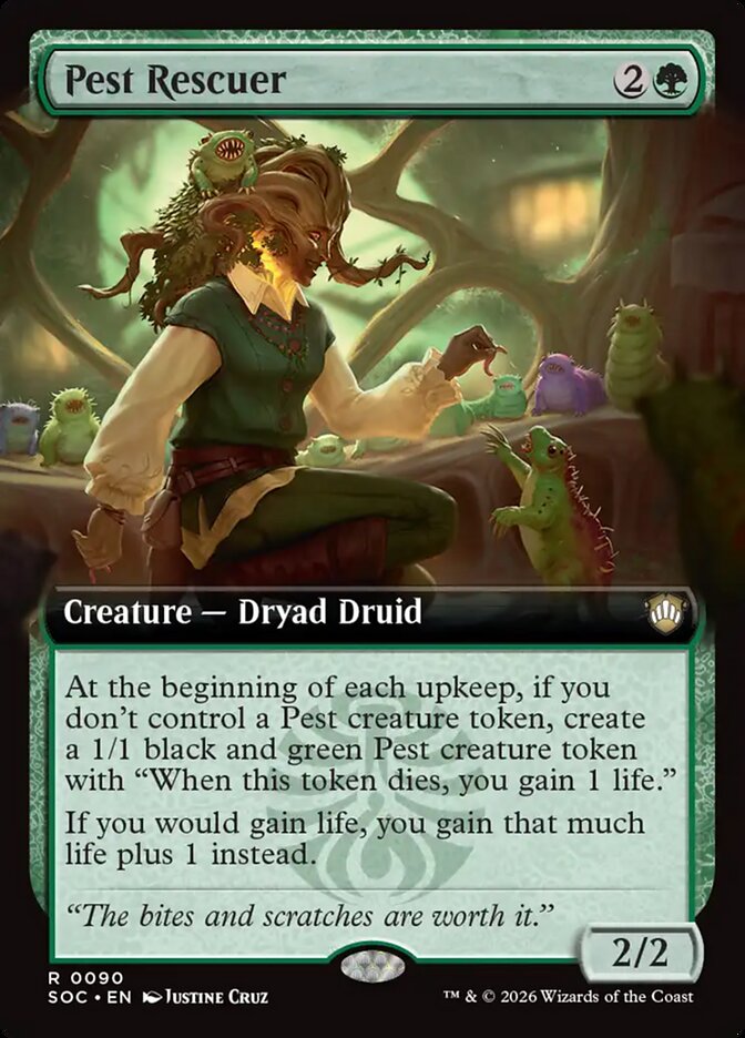 Pest Rescuer, Secrets Of Strixhaven Commander Card Art