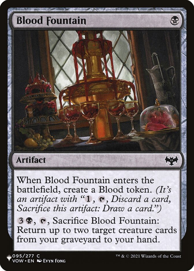 Blood Fountain, The List Card Art