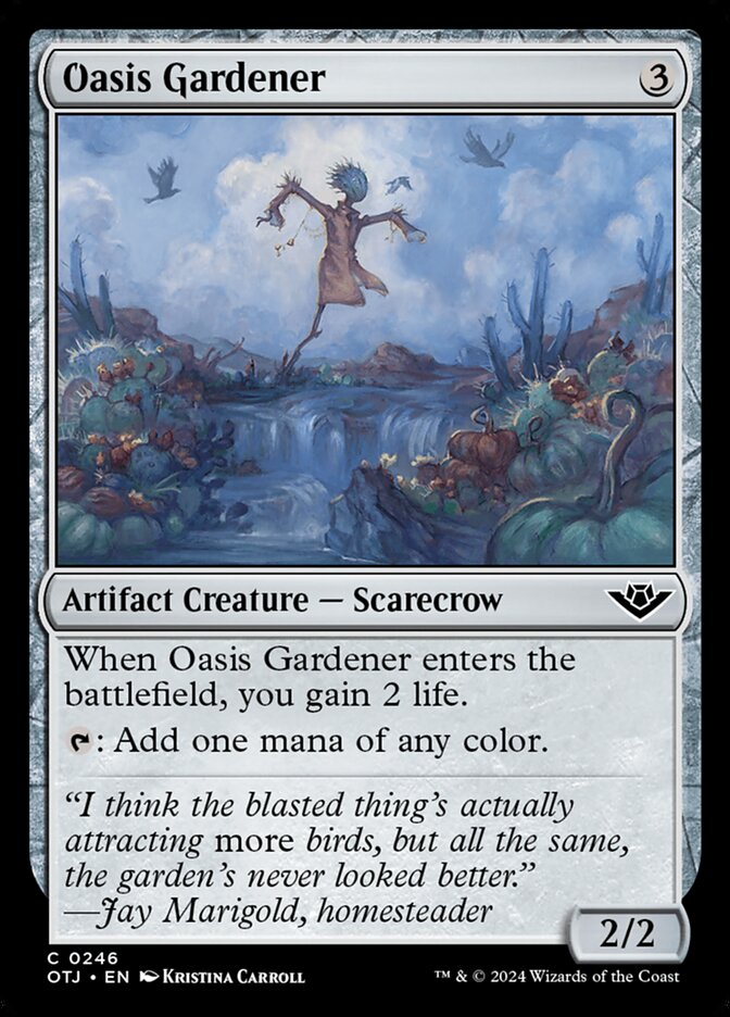 Oasis Gardener, Outlaws of thunder junction Card Art