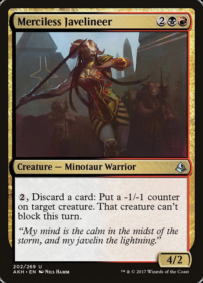 Merciless Javelineer, Amonkhet Card Art