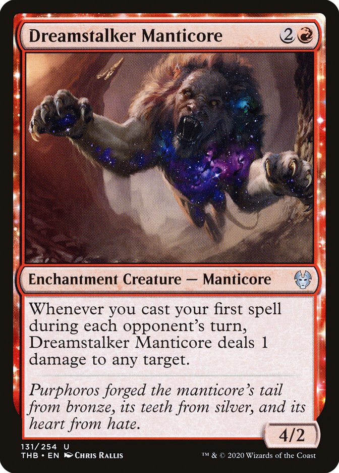 Dreamstalker Manticore, Theros beyond death Card Art