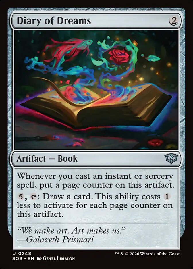 Diary of Dreams, Secrets Of Strixhaven Card Art