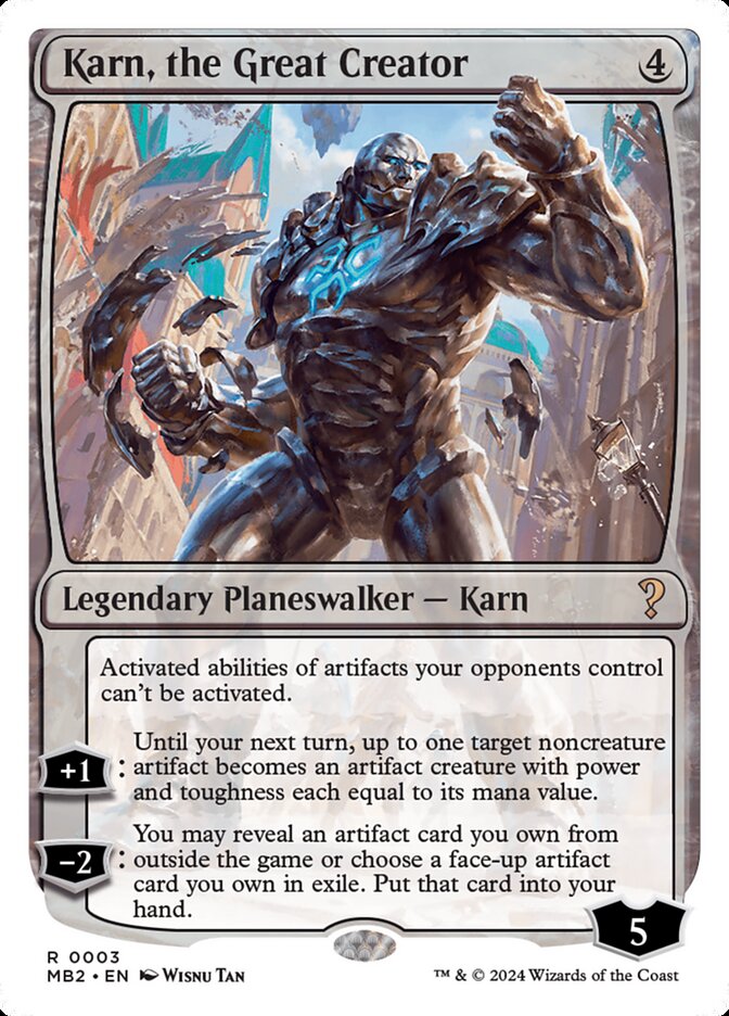 Karn, the Great Creator, Mystery Booster 2 Card Art