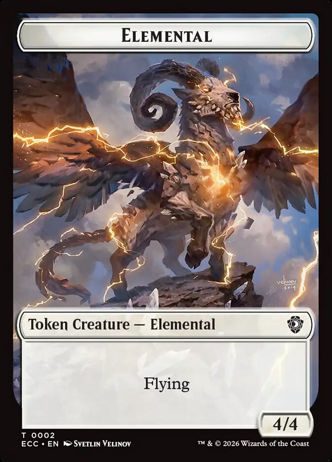 Elemental, Lorwyn Eclipsed Commander Tokens Card Art