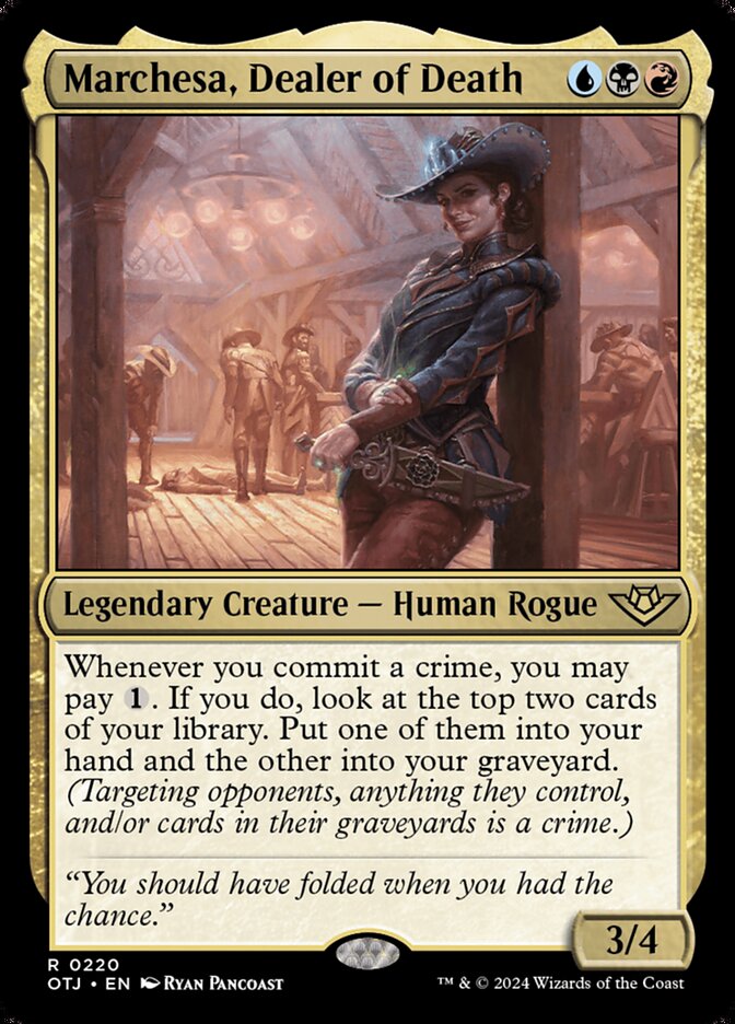 Marchesa, Dealer of Death, Outlaws of thunder junction Card Art