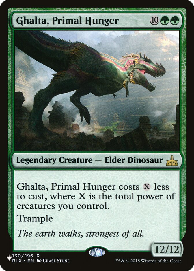 Ghalta, Primal Hunger, The List Card Art
