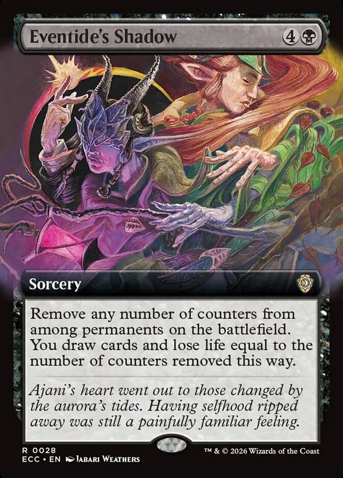 Eventide's Shadow, Lorwyn Eclipsed Commander Card Art