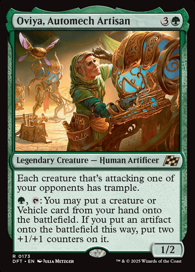 Oviya, Automech Artisan, Aetherdrift Card Art