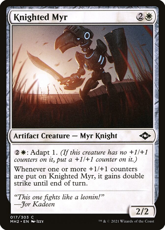 Knighted Myr, Modern horizons 2 Card Art