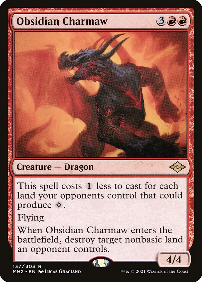 Obsidian Charmaw, Modern Horizons 2 Card Art