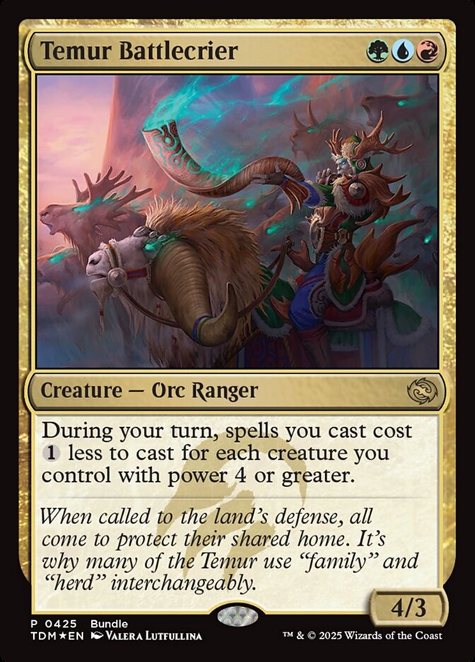 Temur Battlecrier, Tarkir: dragonstorm Card Art