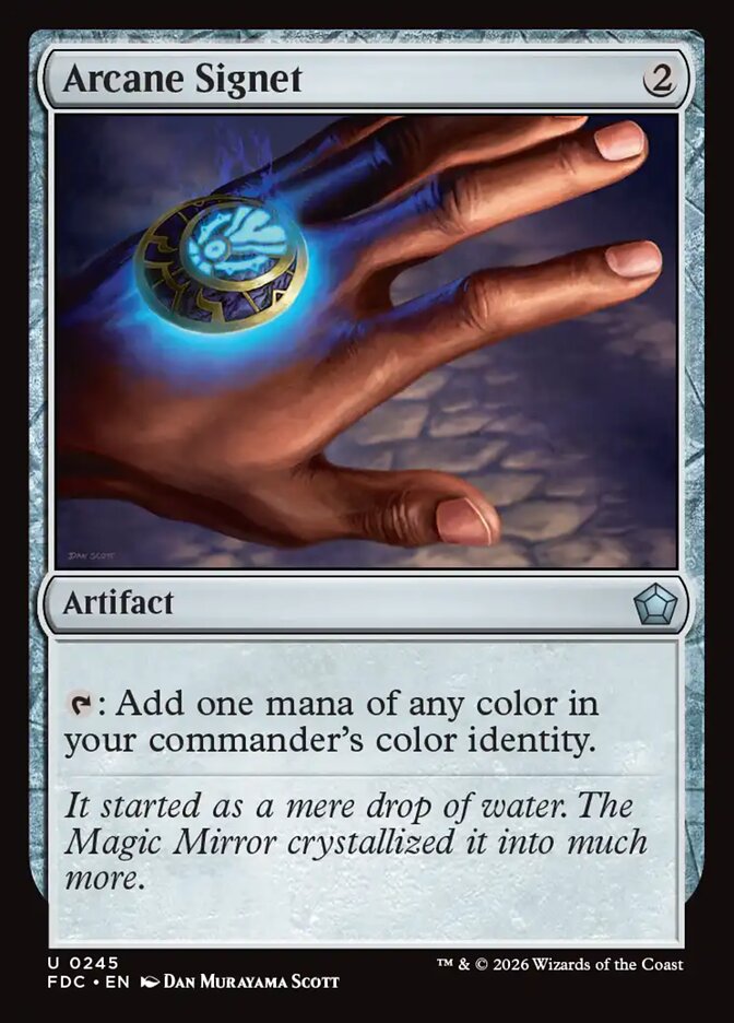 Arcane Signet, Foundations Commander Card Art