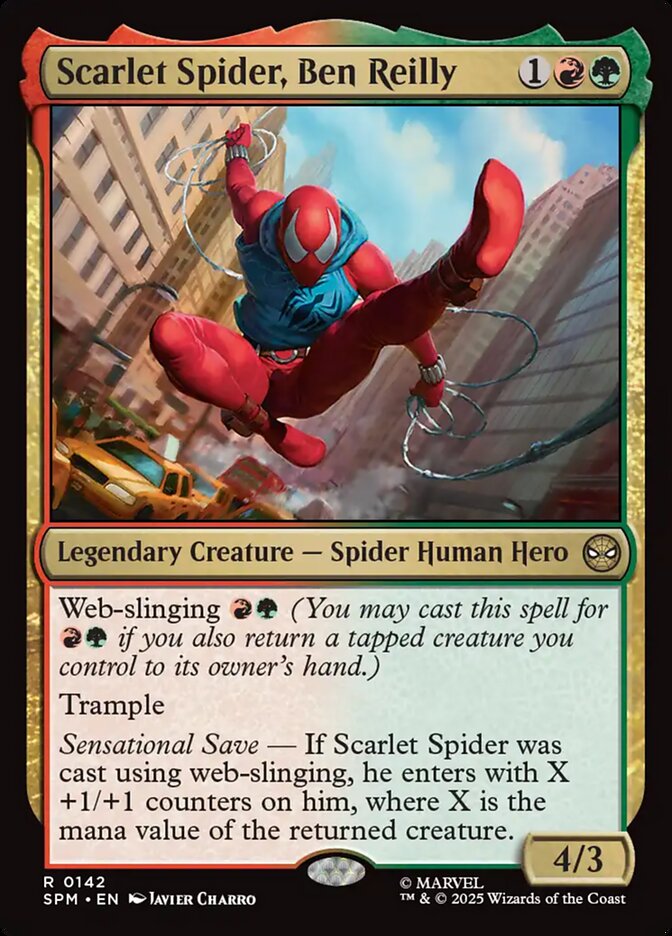 Scarlet Spider, Ben Reilly, Marvel'S Spider-Man Card Art
