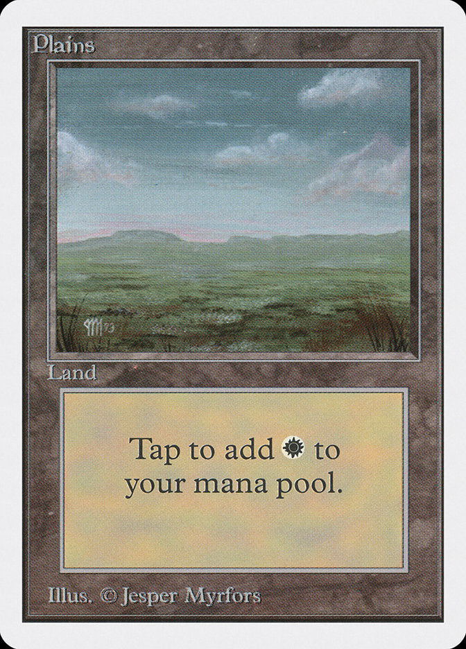 Plains, Unlimited edition Card Art