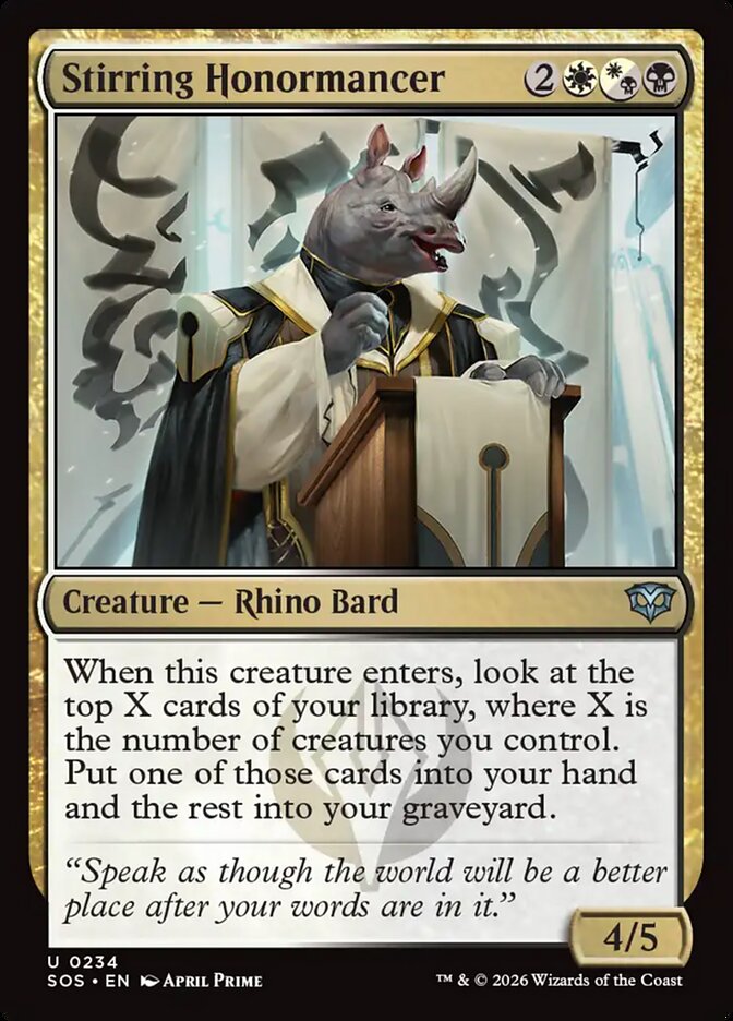 Stirring Honormancer, Secrets Of Strixhaven Card Art