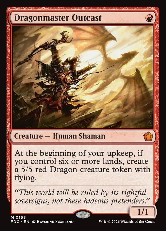 Dragonmaster Outcast, Foundations Commander Card Art