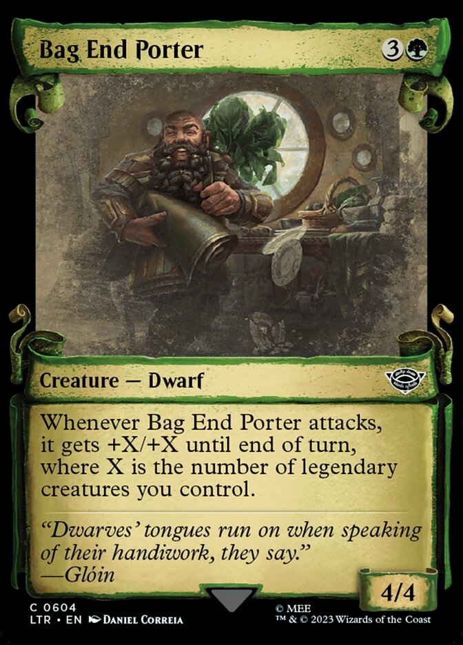 Bag End Porter, The lord of the rings: tales of middle-earth Card Art
