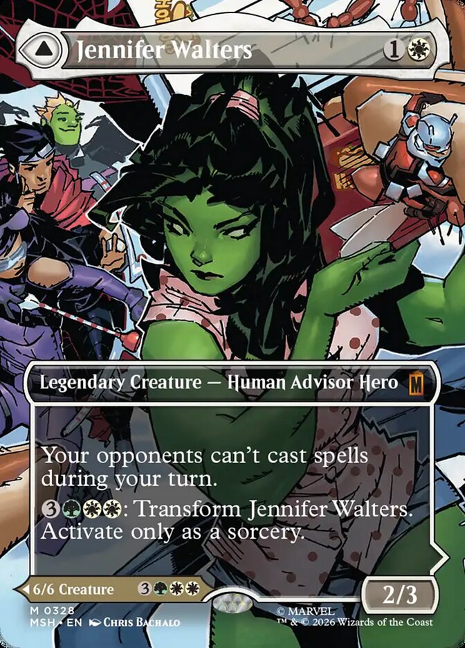 Jennifer Walters // The Sensational She-Hulk, Marvel Super Heroes Card Art