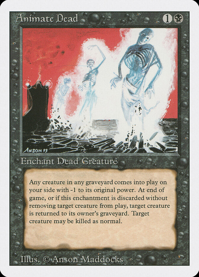 Animate Dead, Revised Edition Card Art