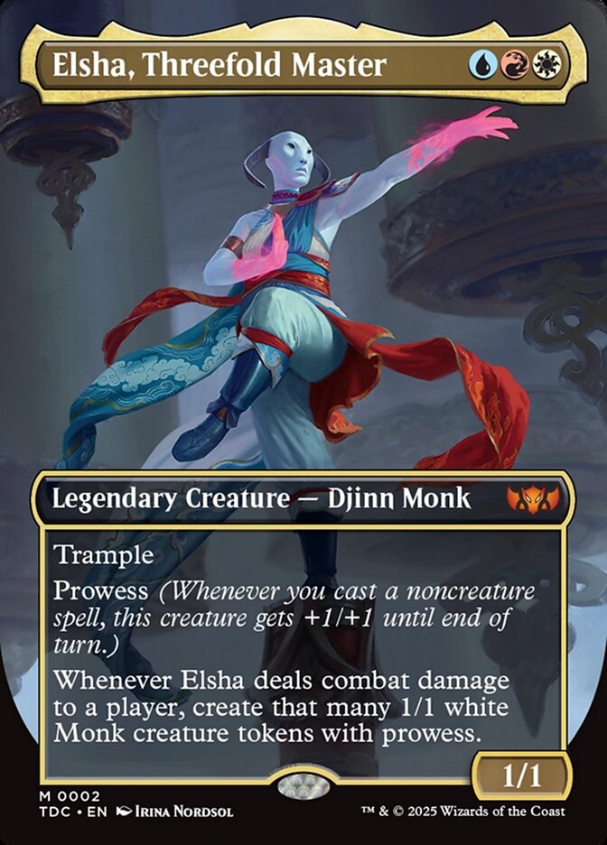 Elsha, Threefold Master, Tarkir: dragonstorm commander Card Art