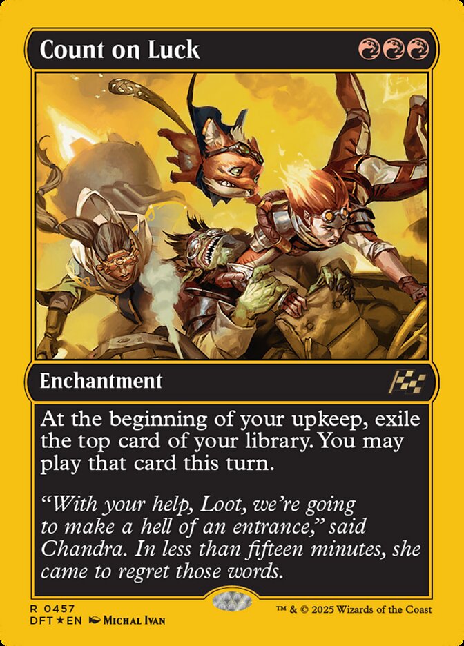 Count on Luck, Aetherdrift Card Art