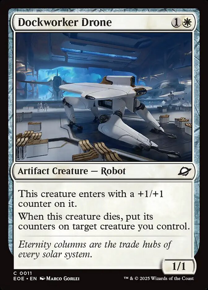 Dockworker Drone, Edge Of Eternities Card Art