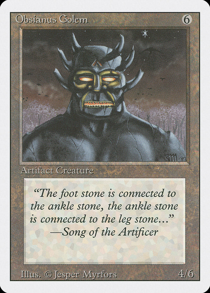 Obsianus Golem, Revised edition Card Art