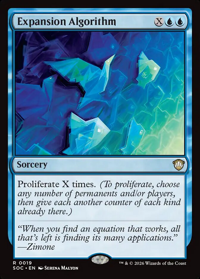 Expansion Algorithm, Secrets Of Strixhaven Commander Card Art