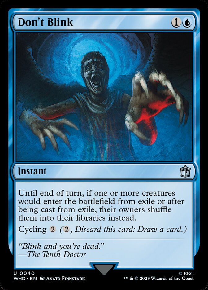 Don't Blink, Doctor Who Card Art