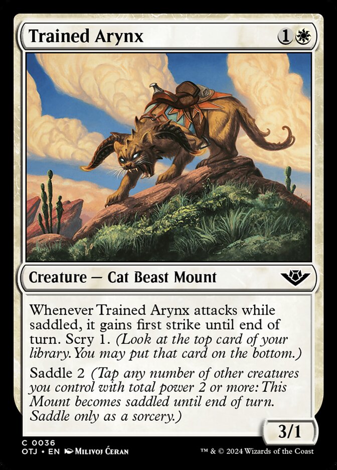 Trained Arynx, Outlaws of thunder junction Card Art