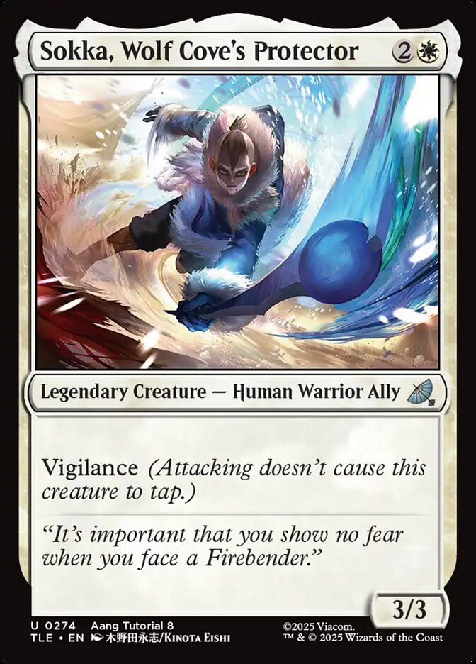 Sokka, Wolf Cove's Protector, Avatar: The Last Airbender Eternal Card Art