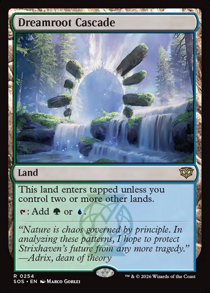 Dreamroot Cascade, Secrets Of Strixhaven Card Art