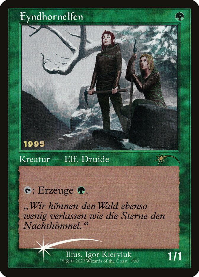 Fyndhorn Elves, 30Th Anniversary Play Promos Card Art