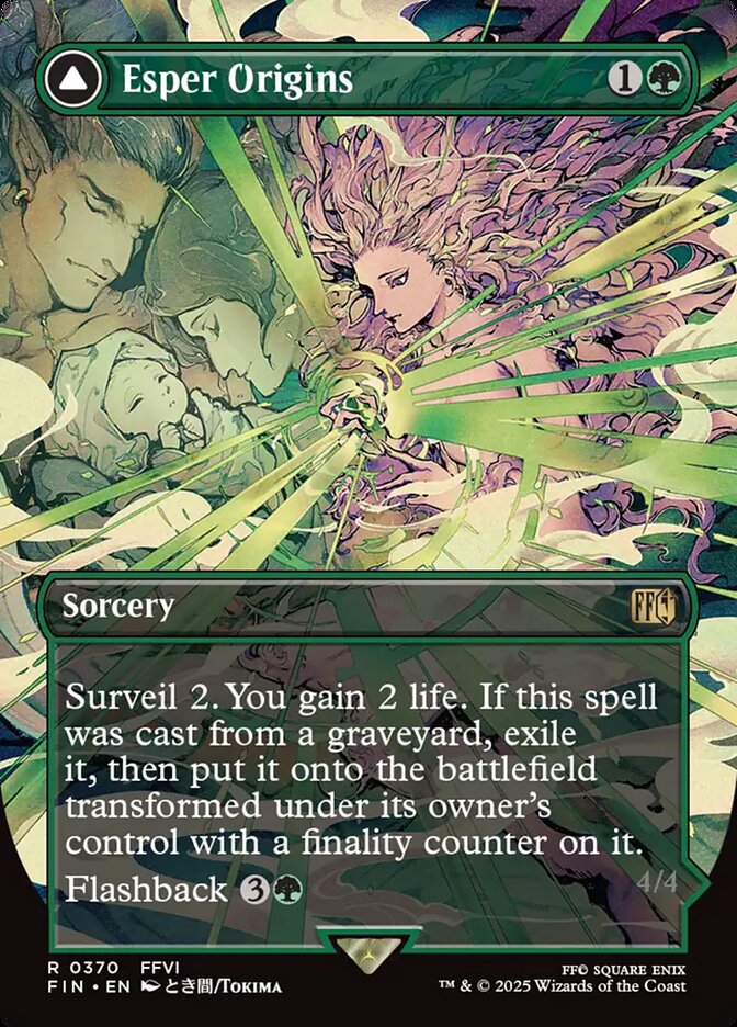 Esper Origins // Summon: Esper Maduin, Final fantasy Card Art