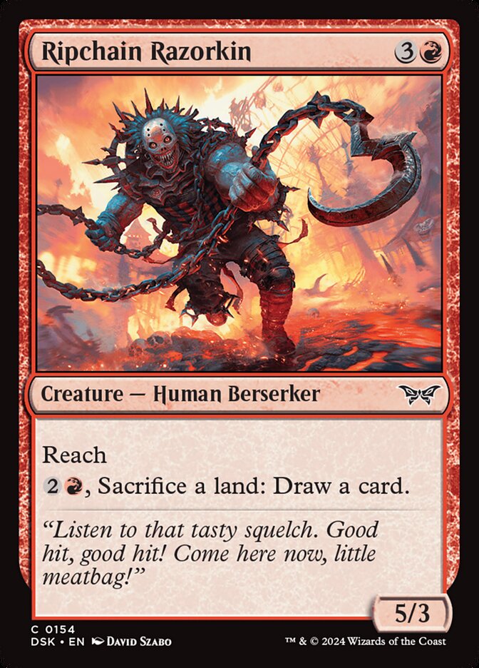 Ripchain Razorkin, Duskmourn: House Of Horror Card Art