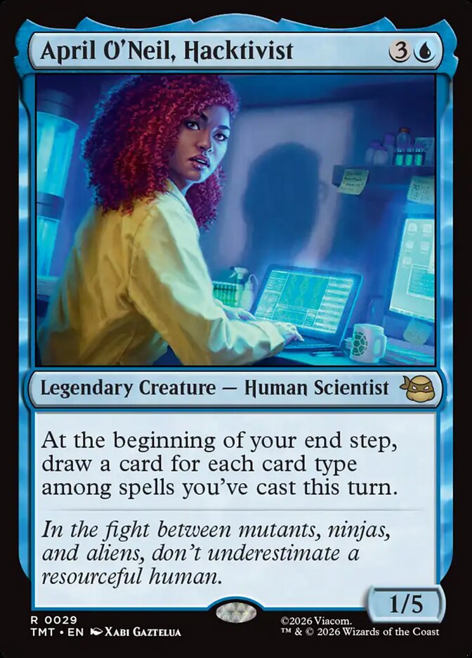 April O'Neil, Hacktivist, Teenage Mutant Ninja Turtles Card Art