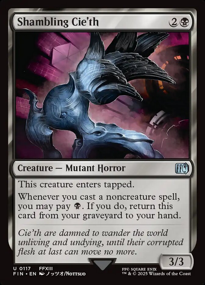 Shambling Cie'th, Final fantasy Card Art