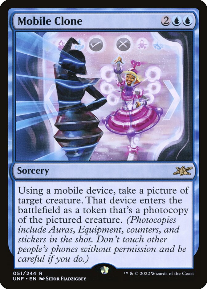 Mobile Clone, Unfinity Card Art