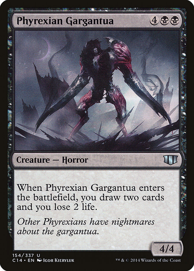 Phyrexian Gargantua, Commander 2014 Card Art