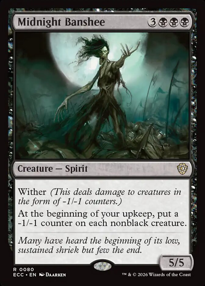 Midnight Banshee, Lorwyn Eclipsed Commander Card Art