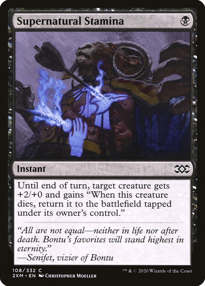 Supernatural Stamina, Double Masters Card Art