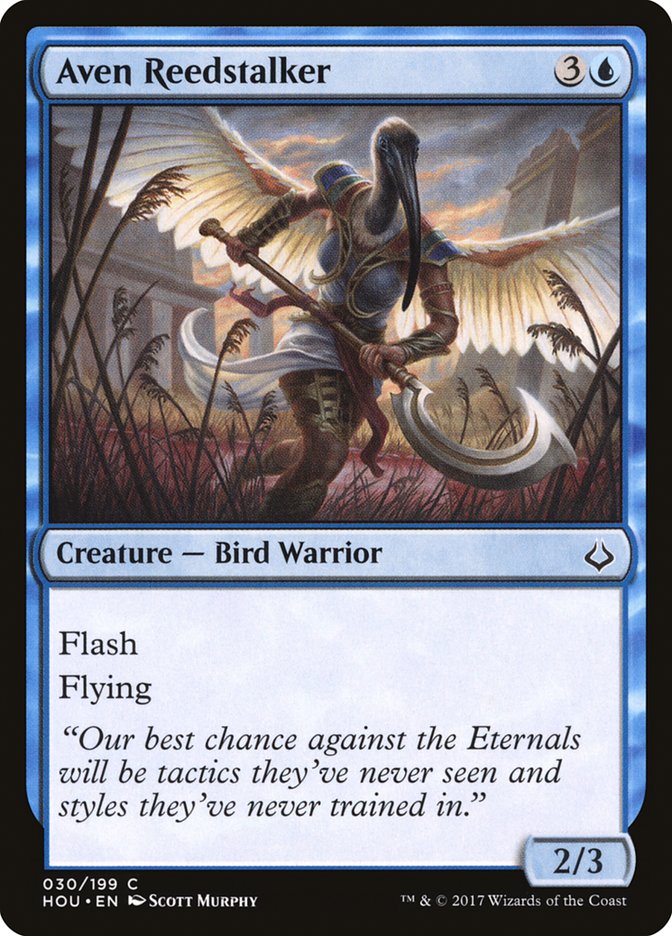 Aven Reedstalker, Hour of devastation Card Art