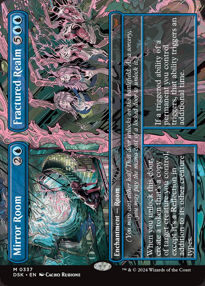 Mirror Room // Fractured Realm, Duskmourn: House Of Horror Card Art