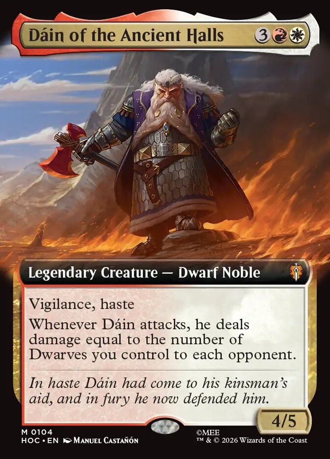 Dáin of the Ancient Halls, The Hobbit Eternal Card Art