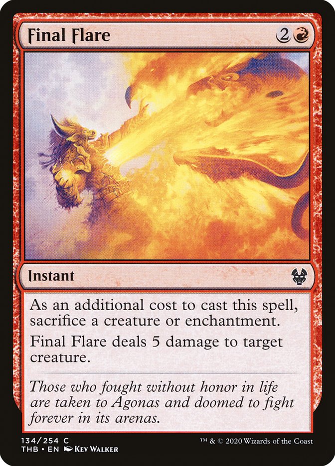 Final Flare, Theros beyond death Card Art