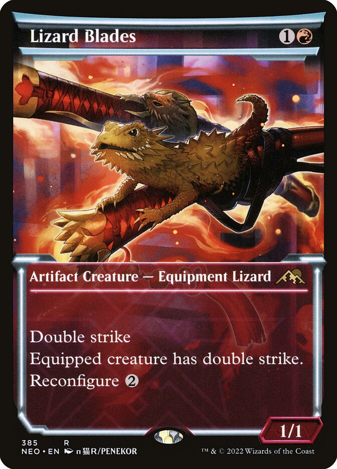 Lizard Blades, Kamigawa: Neon Dynasty Card Art